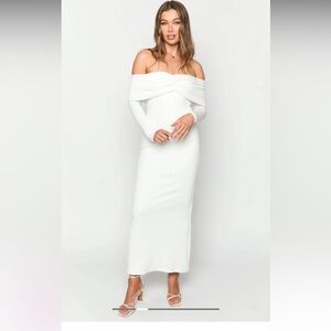 Beginning Boutique Tuesday White Maxi Dress